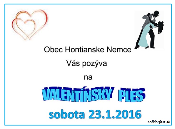 Valentnsky ples Hontianske Nemce 2016