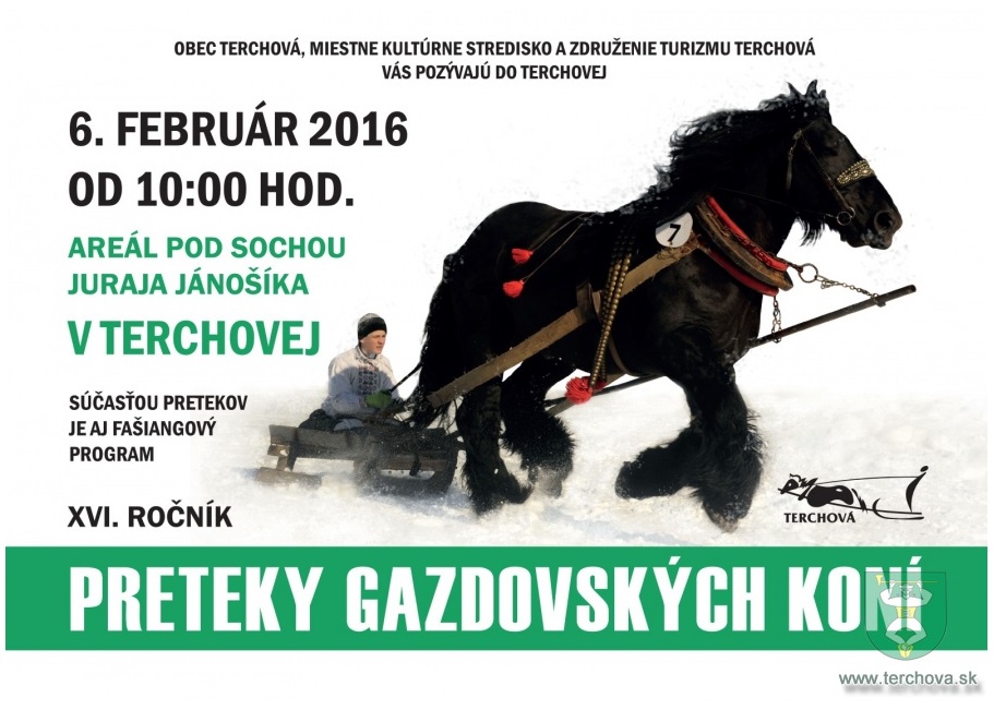 Preteky gazdovskch kon 2016 Terchov - XVI. ronk