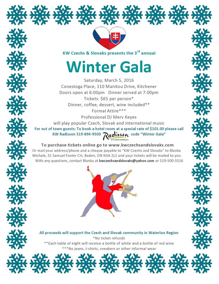 3rd Annual Winter Gala 2016 Kitchener