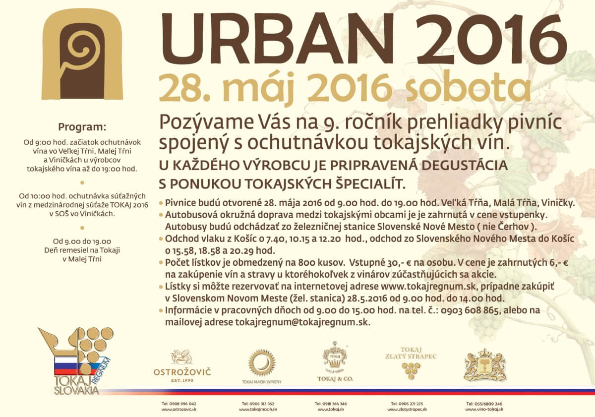 Urban 2016 - Poehnanie mladho vna 9. ronk