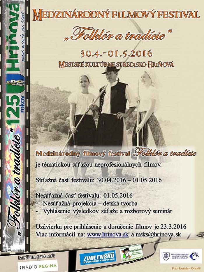 Medzinrodn filmov festival Folklr a tradcie Hriov 2016