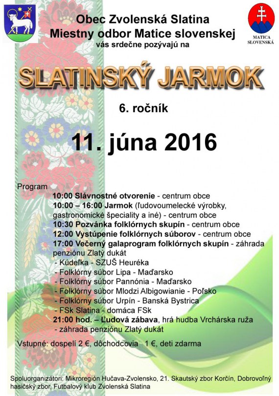 Slatinsk jarmok Zvolensk Slatina 2016 - 6. ronk