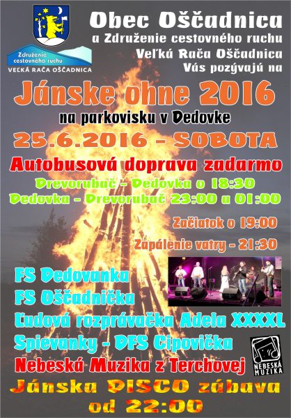 Jnske ohne 2016 Oadnica