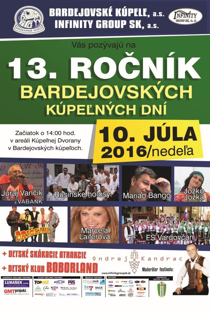 Bardejovsk kpen dni 2016 - 13. ronk