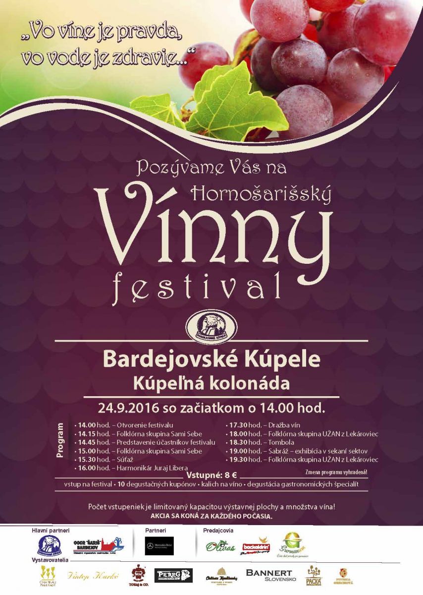 Hornoarisk vnny festival 2016 Bardejovsk Kpele - 2. ronk