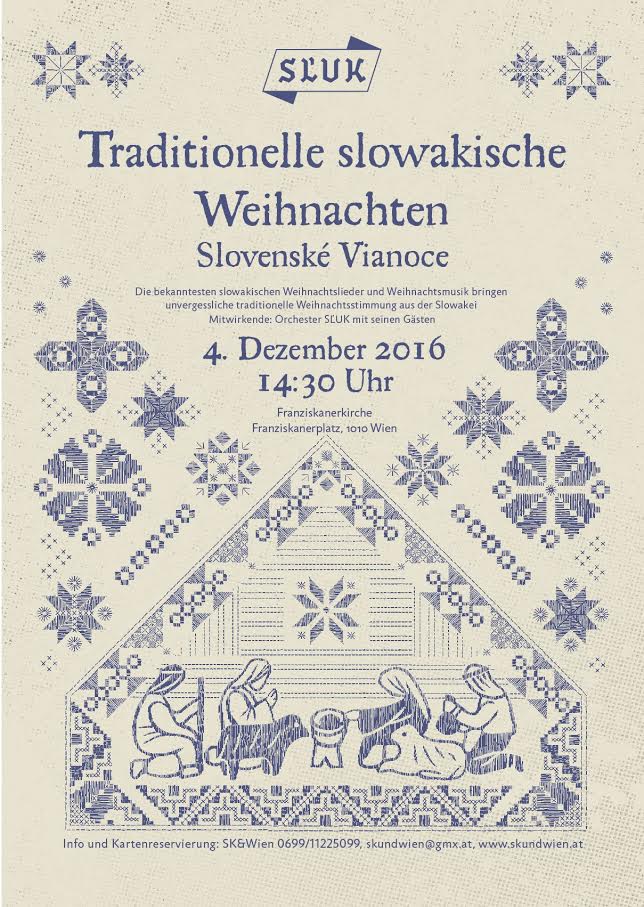 Traditionelle slowakische Weihnachten Wien 2016 - Volksmusikensemble SUK
