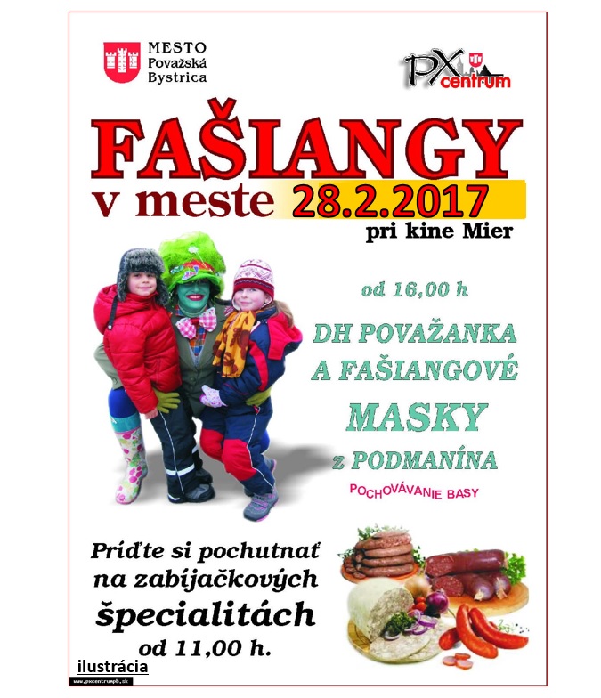 Faiangy v meste Povask Bystrica 2017