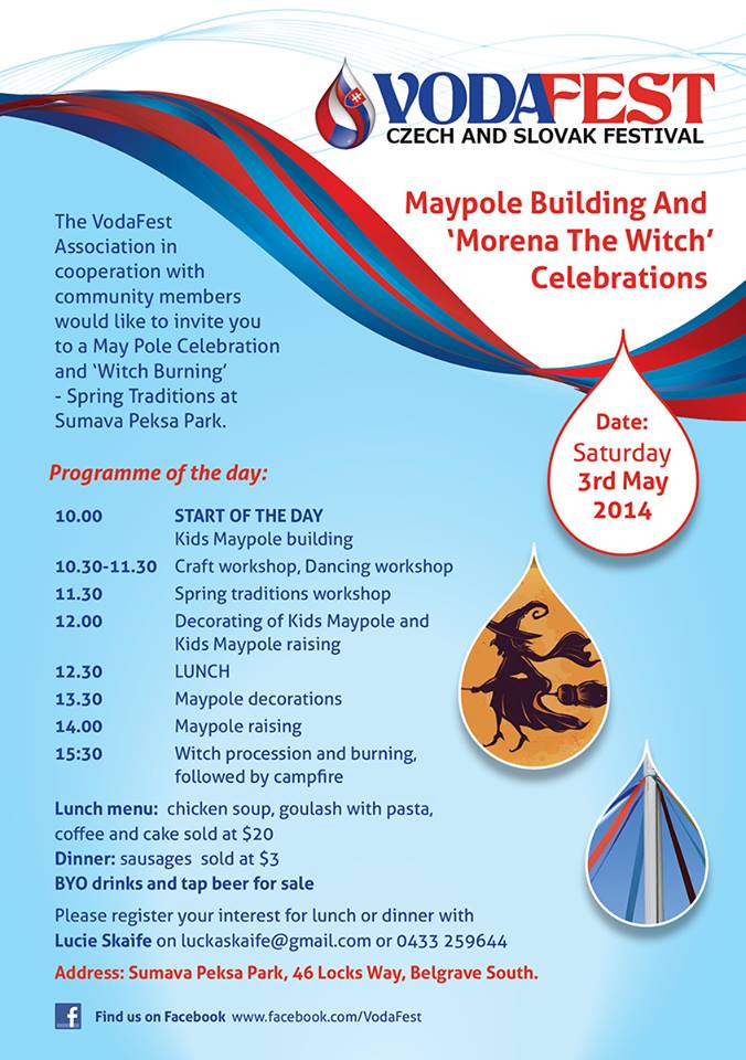 Maypole Celebration and 'Witch Burning' - Spring Traditions / Stavanie Mjky a 