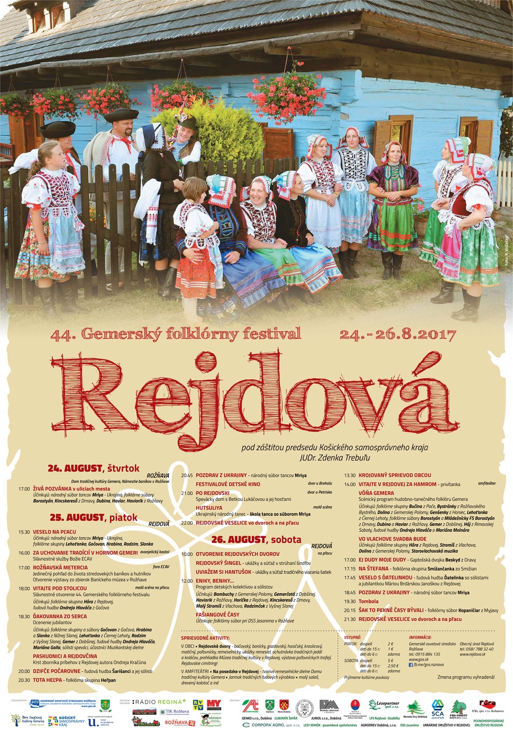 Gemersk folklrny festival Rejdov 2017  44. ronk