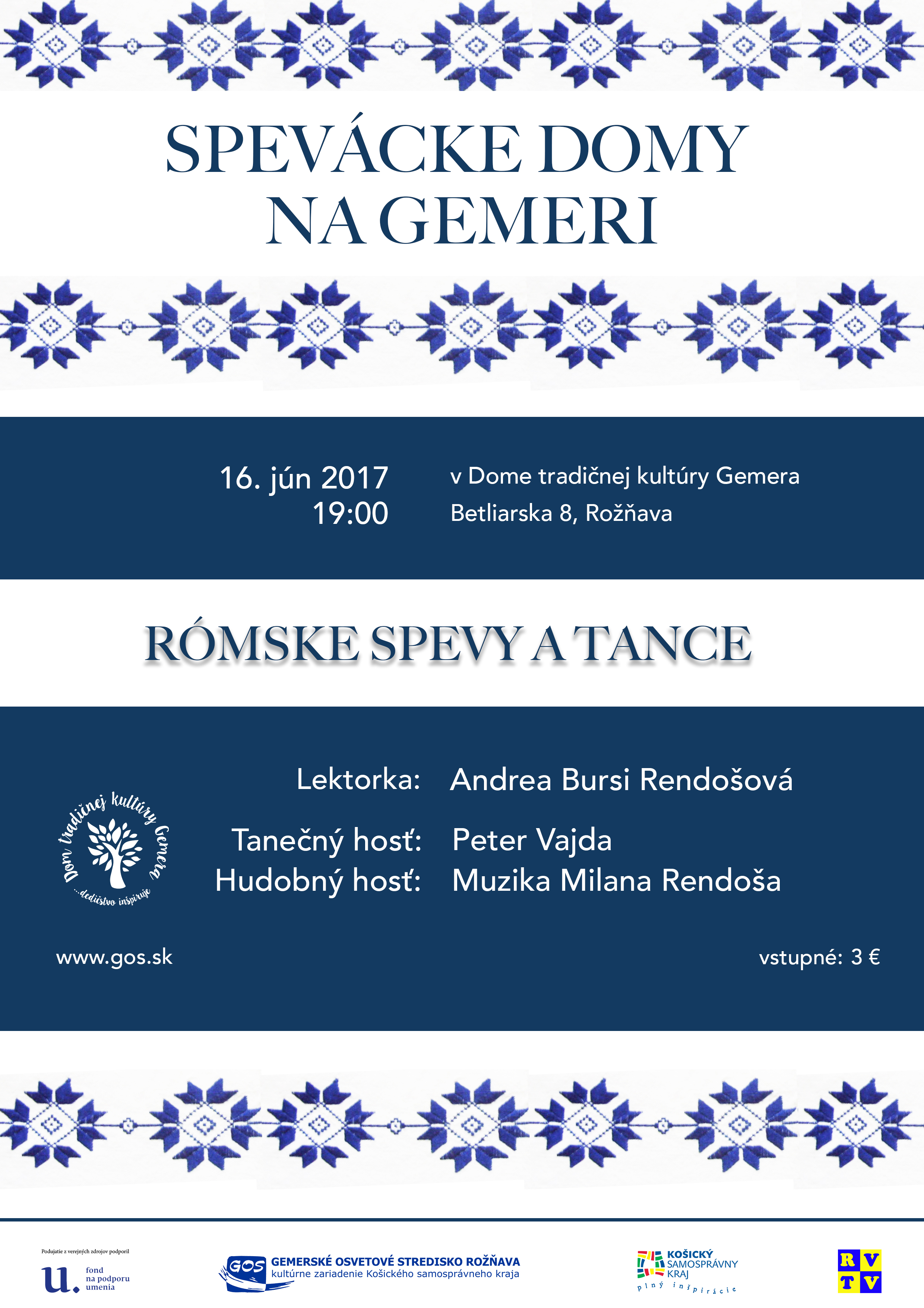 Spevcke domy na Gemeri - Rmske spevy a tance   Roava 2017