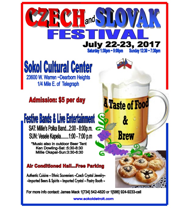 Czech and Slovak Festival 2017 Dearborn Heights  - 40th annual festival