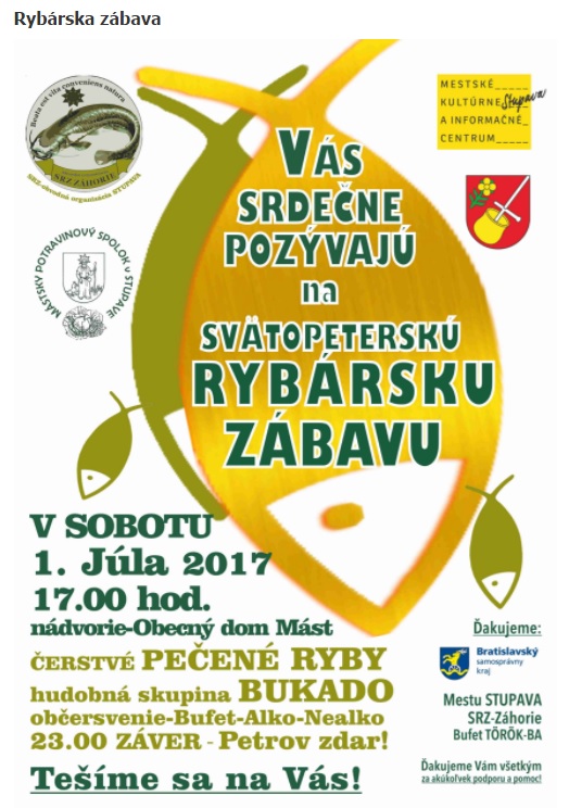 Svtopetersk rybrska zbava Stupava 2017