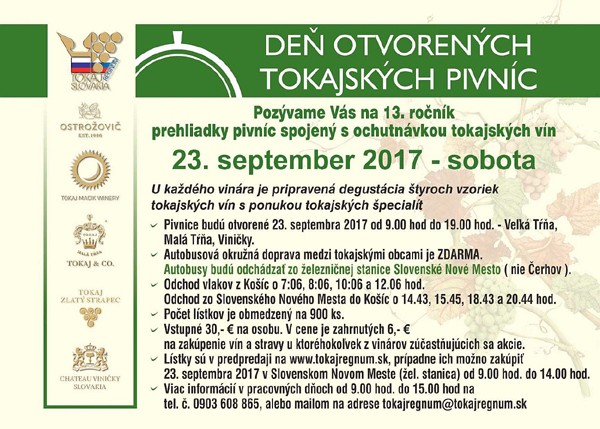 De otvorench tokajskch pivnc 2017 - 13. ronk