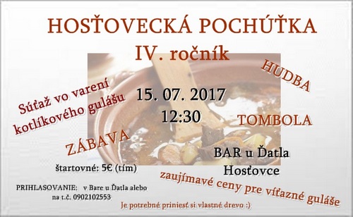 Hosoveck pochka 2017 Hosovce - IV. ronk