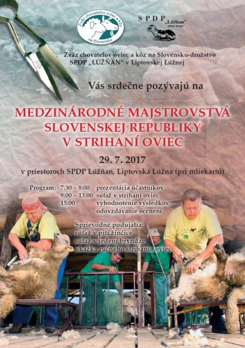 XIII. Medzinrodn majstrovstv Slovenska v strihan oviec 2017 Liptovsk Lna