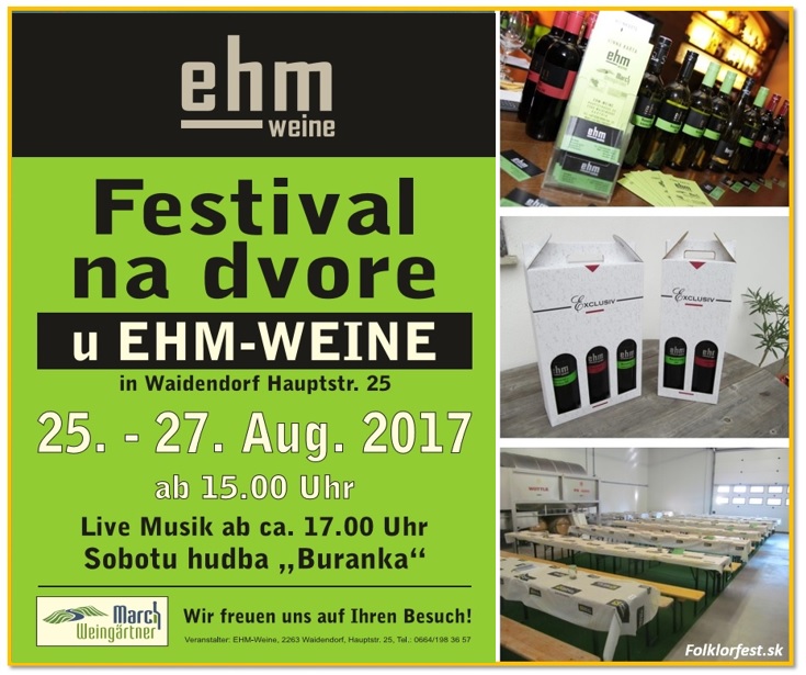 Festival na dvore u EHM - WEINE 2017 Waidendorf