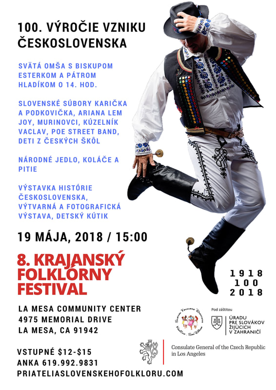 8th annual Czech, Moravian and Slovak Festival and 100. anniversary of Czechoslovakia 2018