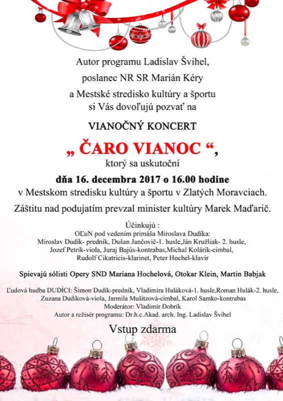 aro Vianoc - vianon koncert 2017 Zlat Moravce