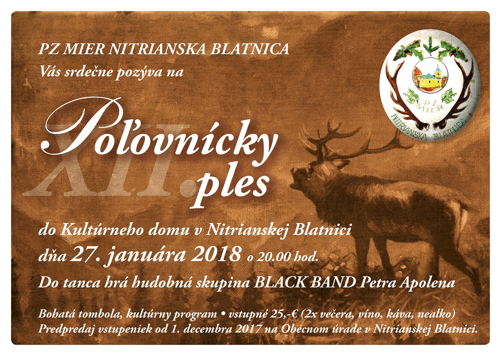 XII. Poovncky ples 2018 Nitrianska Blatnica