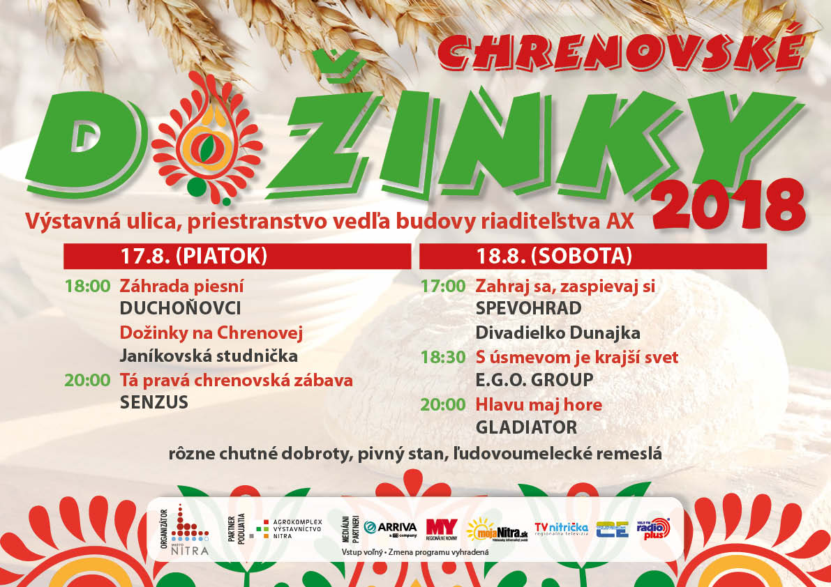 Chrenovsk stnky a Doinkov slvnosti 2018 Nitra 