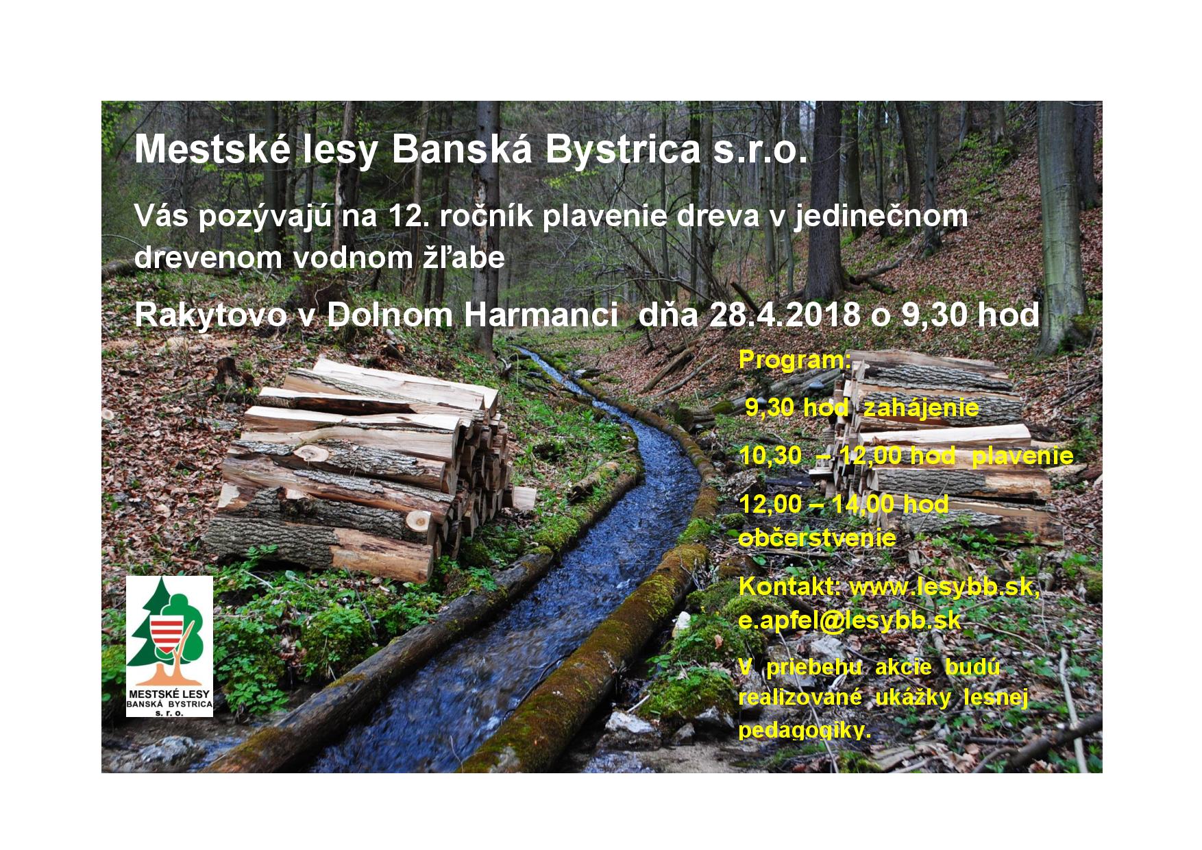 Plavenia dreva v drevenom vodnom abe Rakytovo 2018 Doln Harmanec - 12. ronk