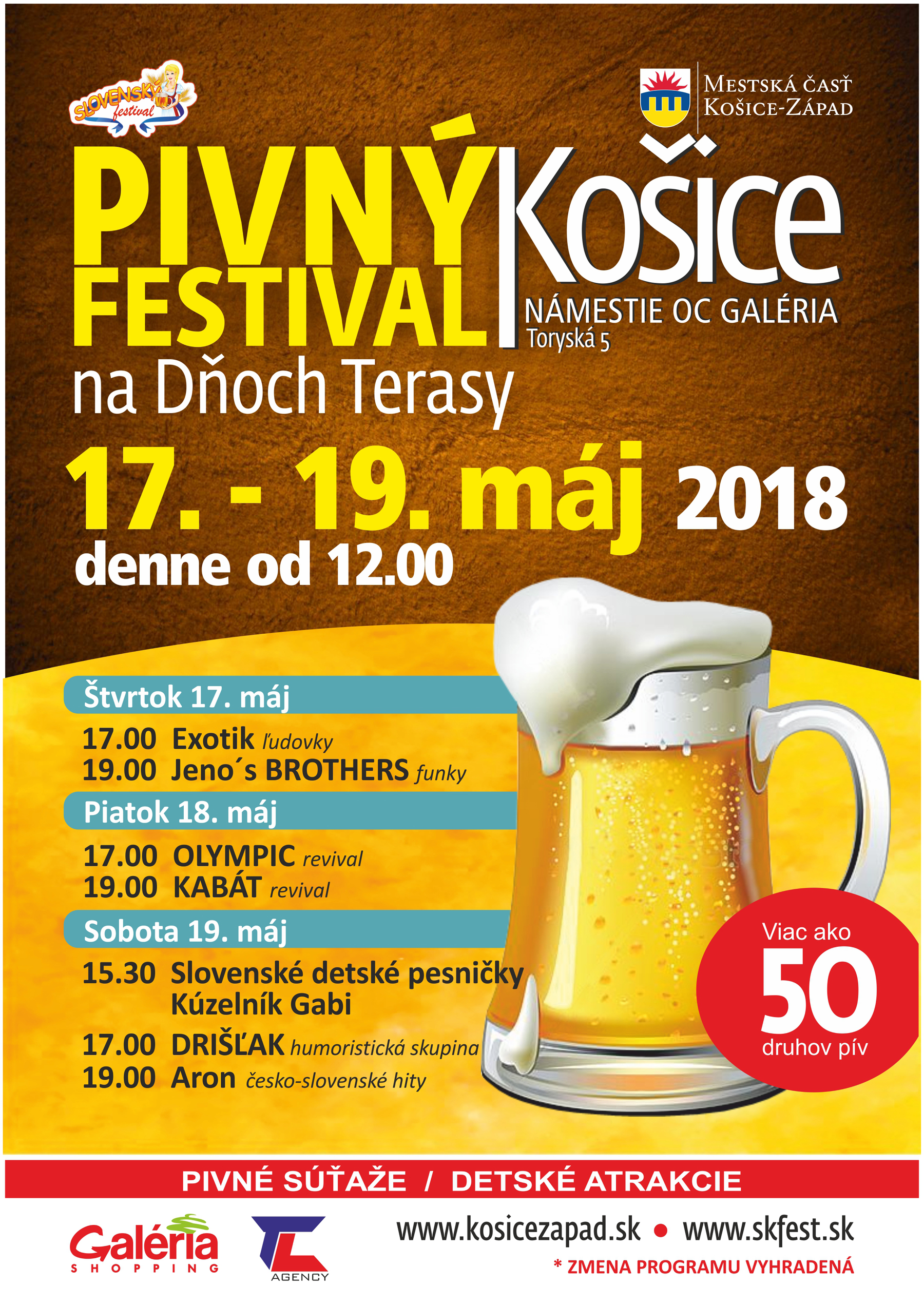 Pivn festival a Dni Terasy Koice 2018