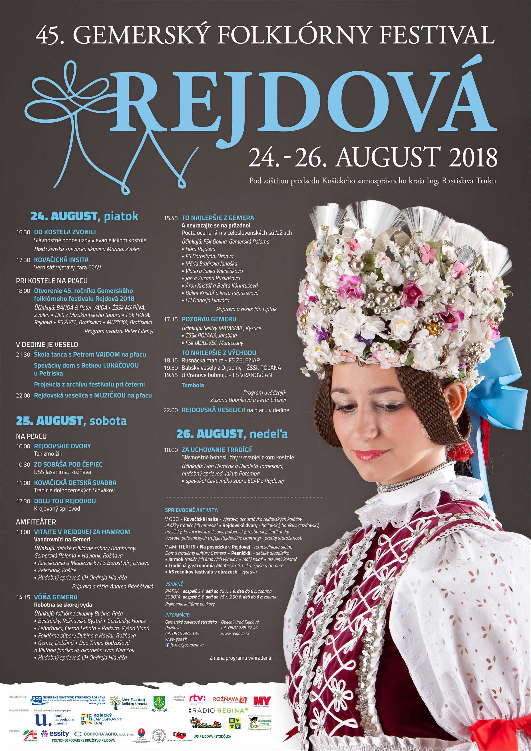 Gemersk folklrny festival Rejdov 2018  45. ronk