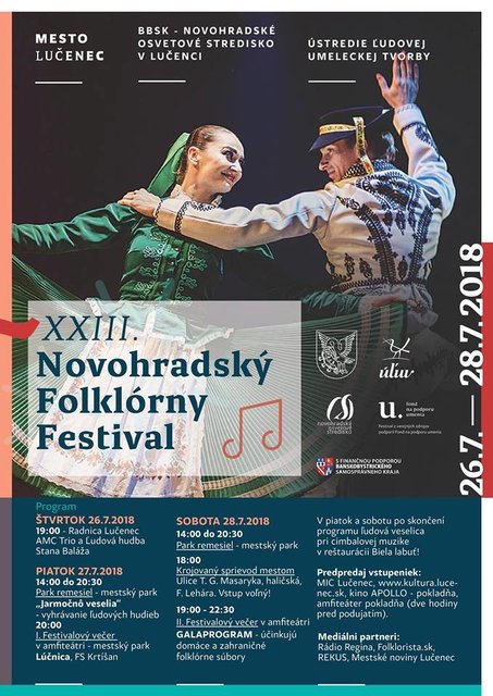XXIII. Medzinrodn Novohradsk Folklrny Festival Luenec 2018 
