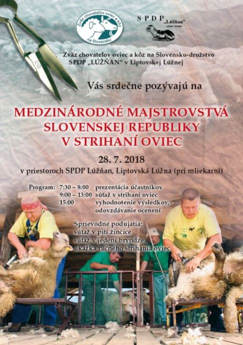 XIV. Medzinrodn Majstrovstv Slovenskej republiky v strihan oviec 2018 Liptovsk Lna 