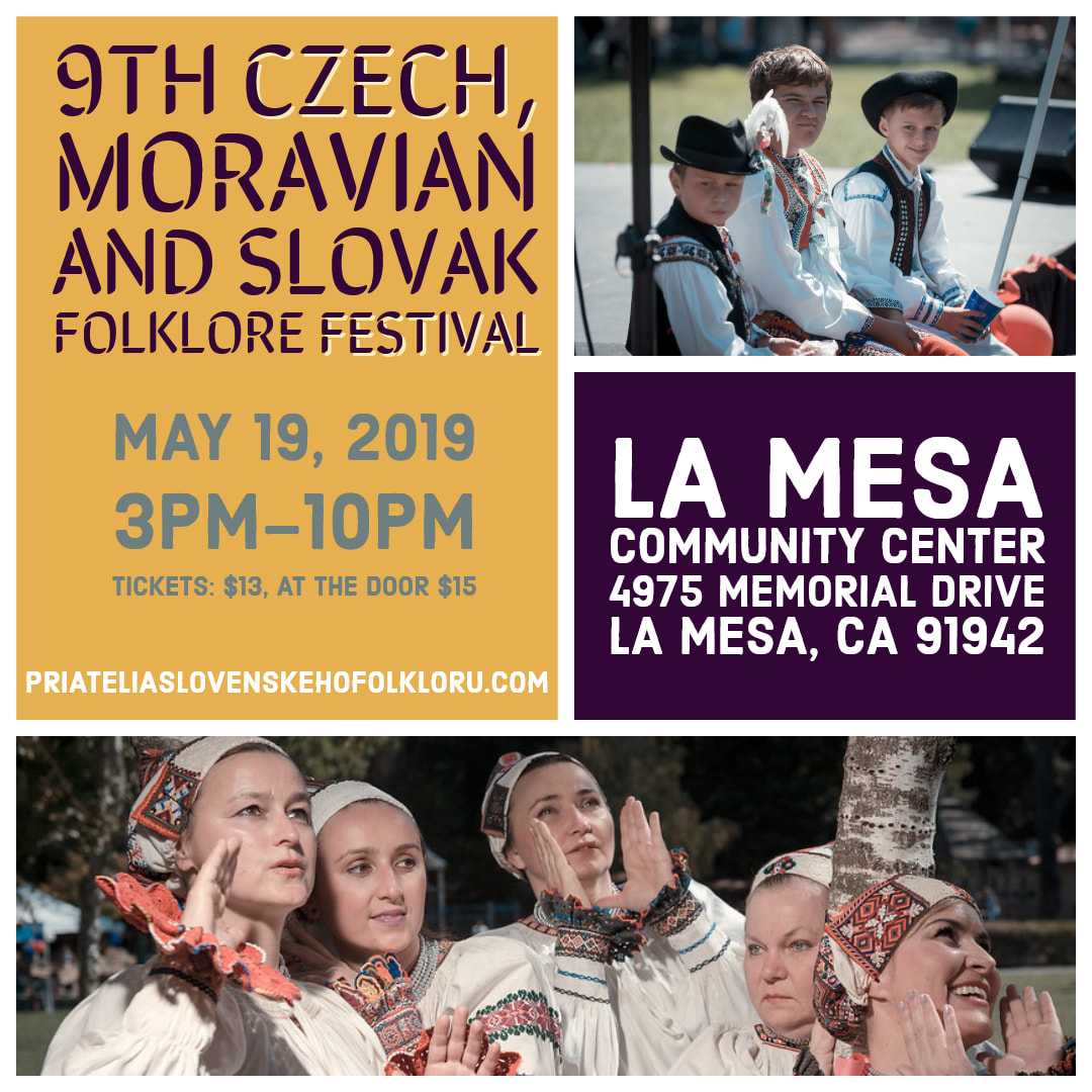 9th annual Czech, Moravian and Slovak Festival  2019 La Mesa