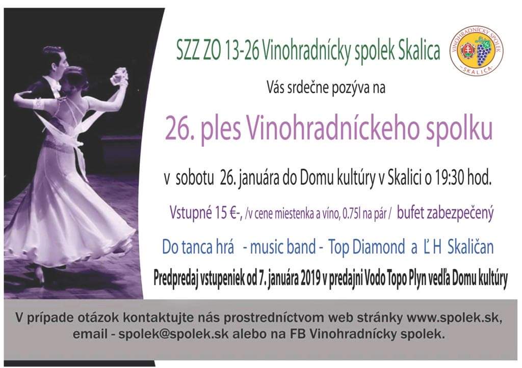26. ples Vinohradnckeho spolku Skalica 2019