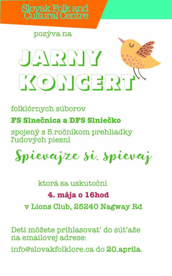 Spring concert and Children's Contest / Jarn koncert a detsk sa 