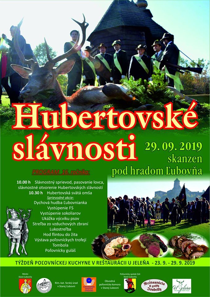 Hubertovské slávnosti v skanzene pod hradom Ľubovňa 2019