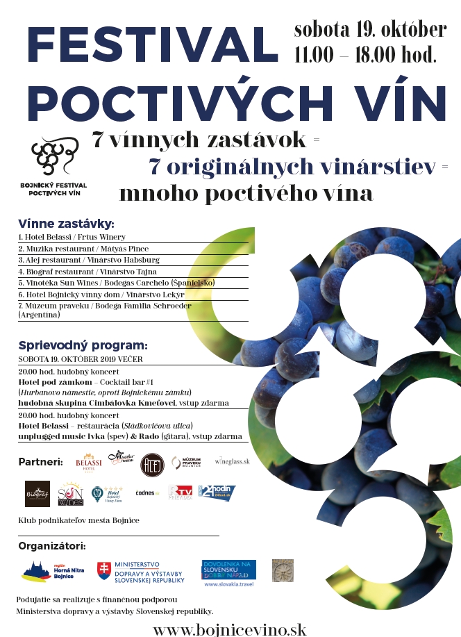 Bojnický festival poctivých vín 2019
