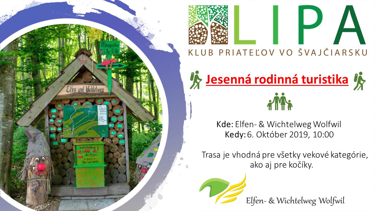 Jesenn rodinn turistika Wolfwil 2019 - podujatie pre Slovkov ijcich vo vajiarsku
