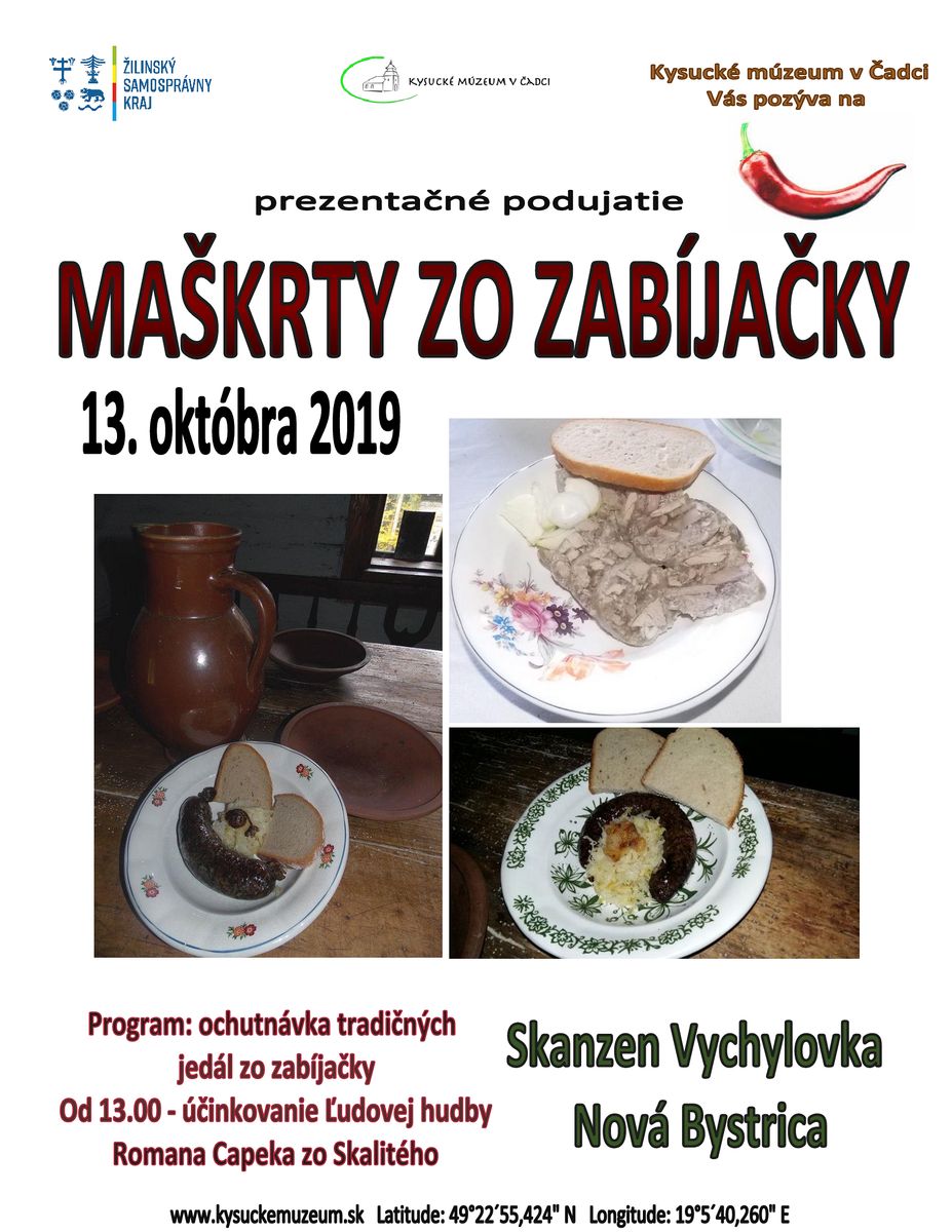 Makrty zo zabjaky 2019 Nov Bystrica - Skanzen Vychylovka