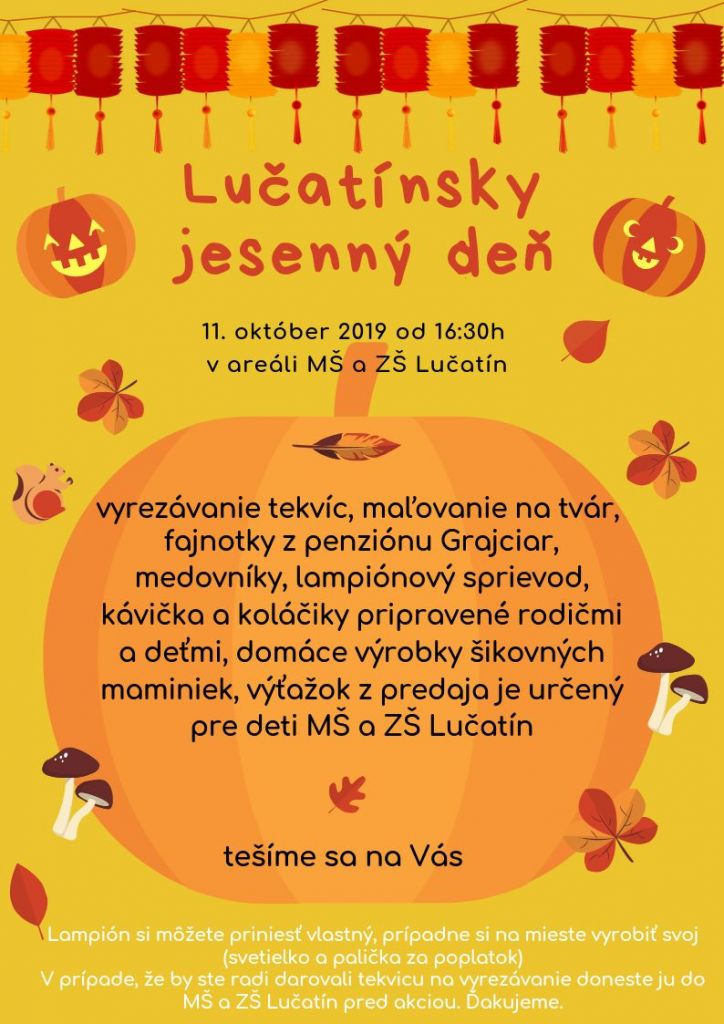 Lučatínsky jesenný deň 2019