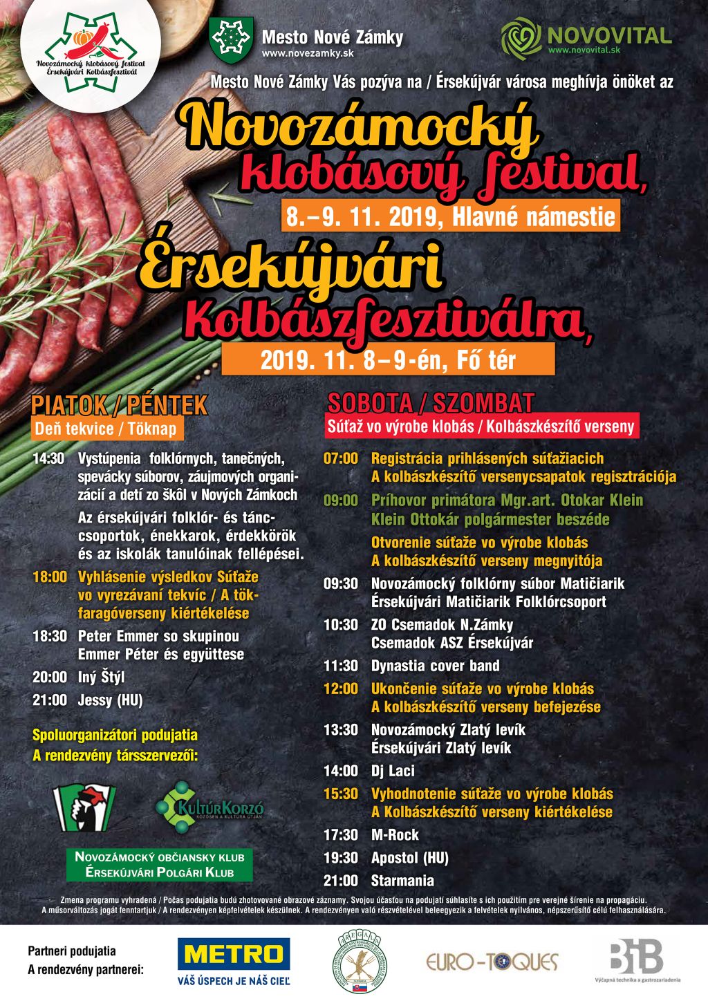 Novozámocký klobásový festival 2019
