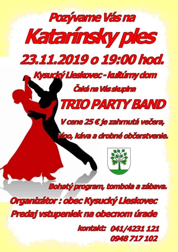 Katarínsky ples Kysucký Lieskovec 2019