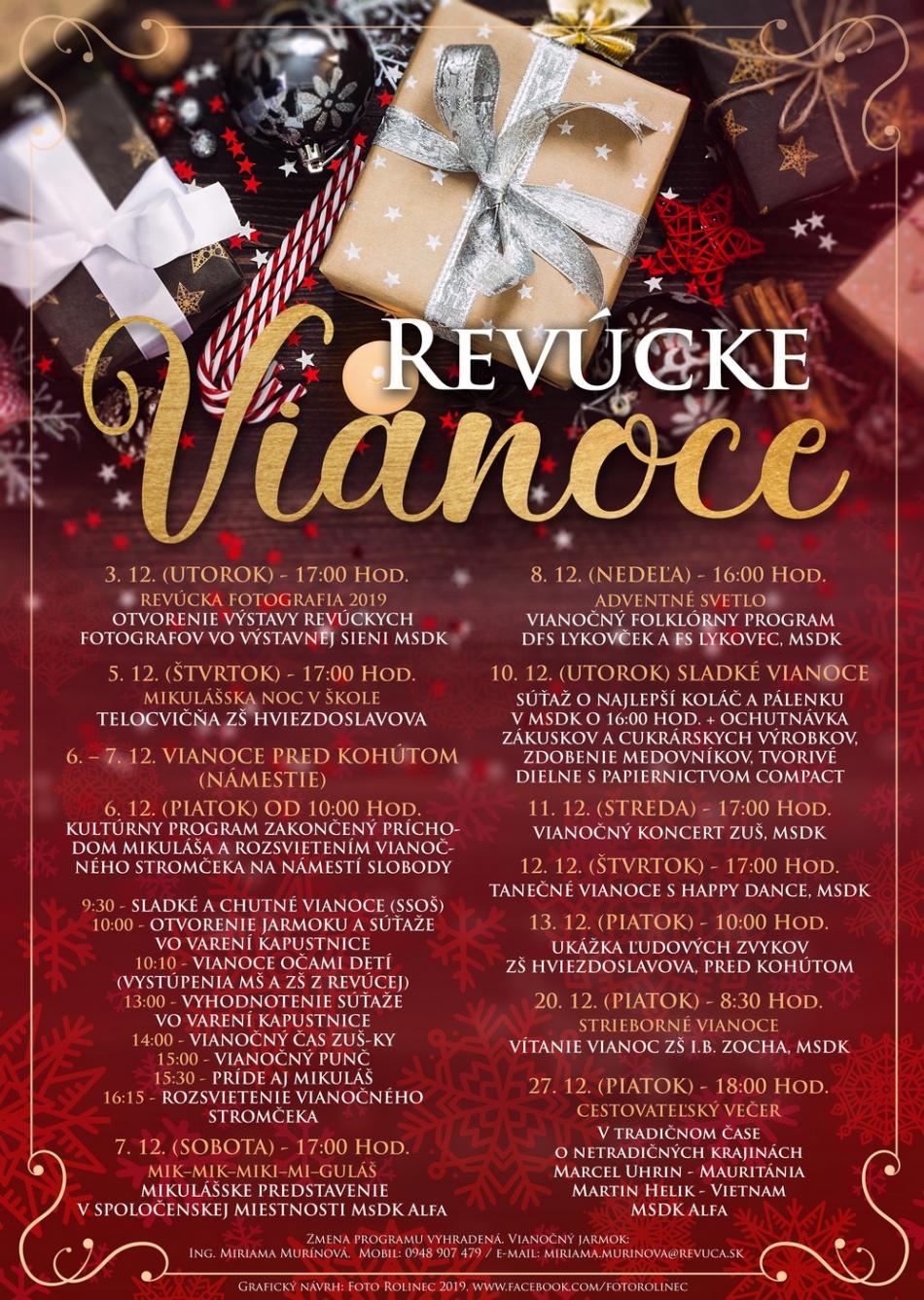 Revcke Vianoce 2019
