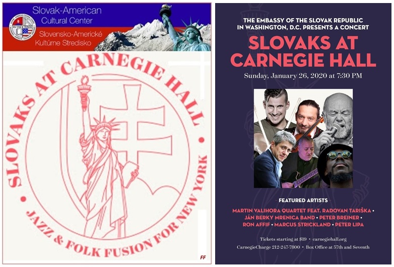 Slovaks at Carnegie Hall / Slováci v Carnegie Hall 2020 New York - koncert ert
