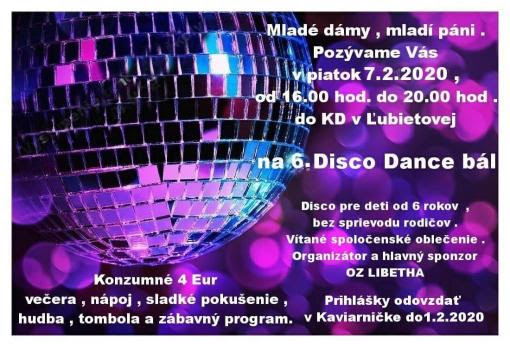 6. Disco Dance bál 2020 Ľubietová