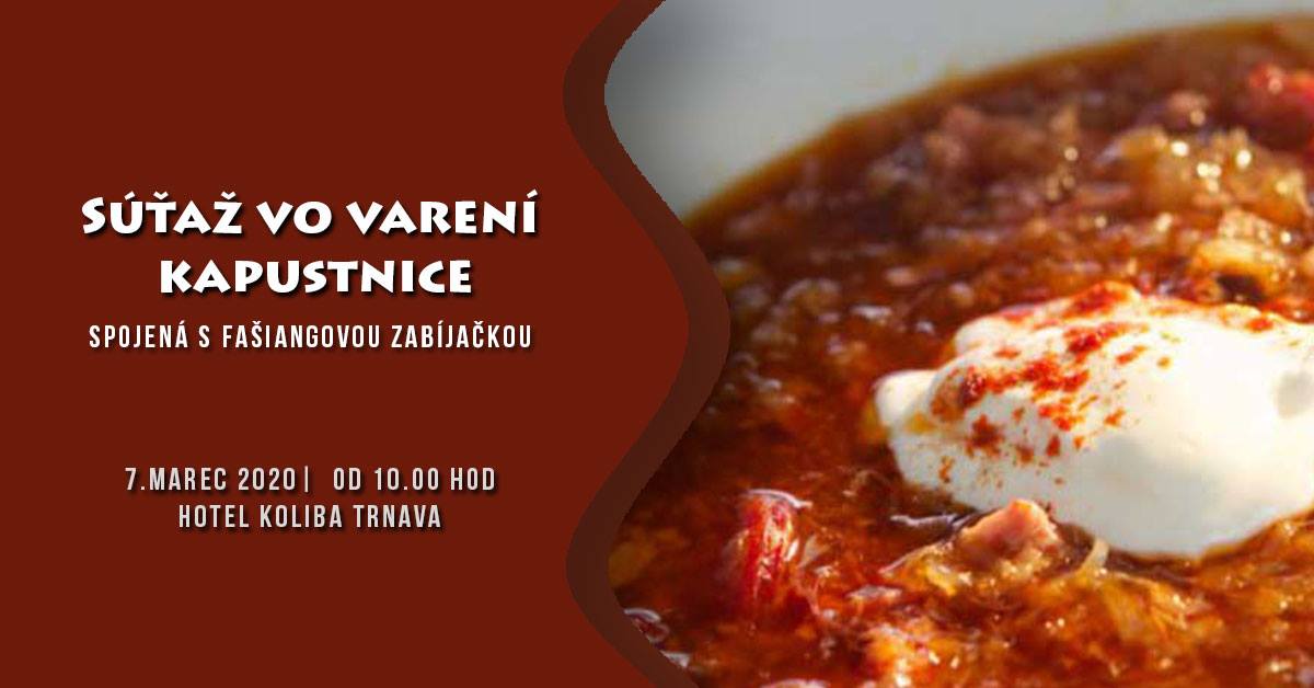 Súťaž vo varení kapustnice Trnava 2020