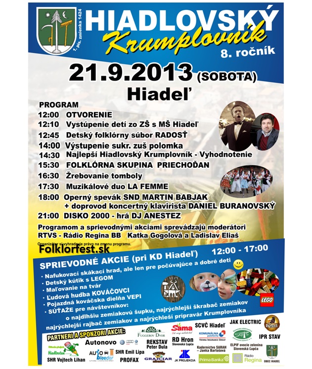 Hiadlovský Krumplovník 2013 - 8. ročník