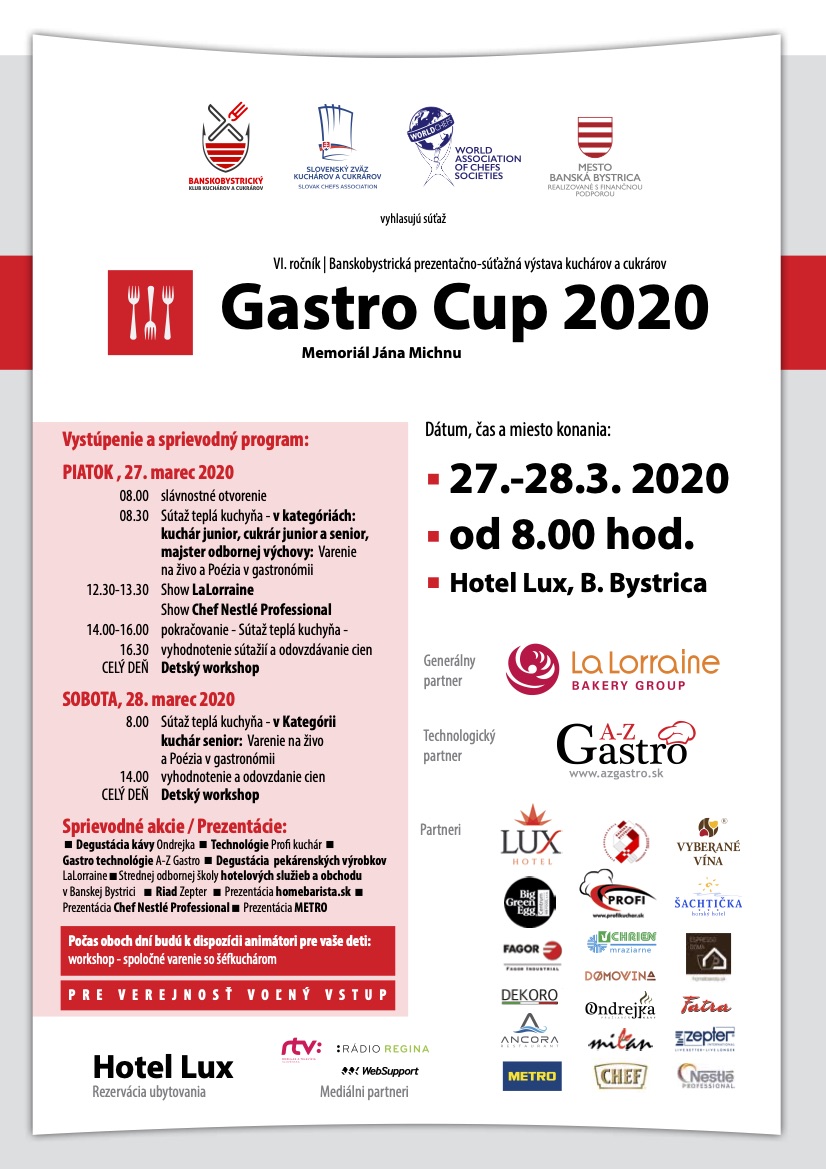 Banskobystrick GASTRO CUP 2020  6. ronk Memoril Jna Michnu