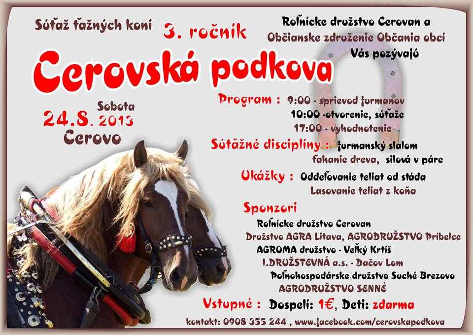 Cerovská podkova 2013 - 3. ročník
