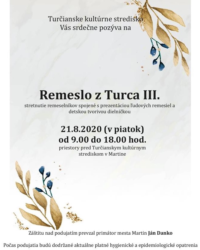 NOV� - - - Remeslo z Turca III. 2020 Martin