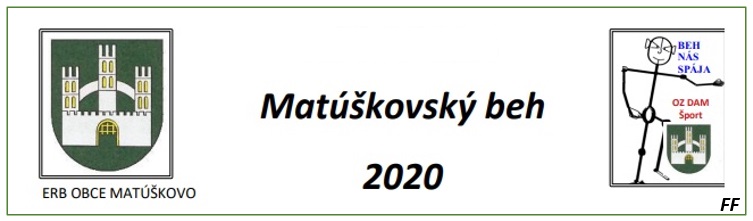 NOVÉ - - - Matúškovský beh 2020 Matúškovo - 3. ročník
