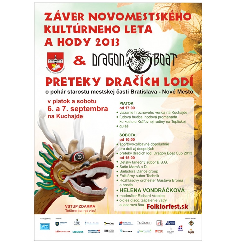 Dragon Boat Cup 2013  - preteky drach lod Bratislava