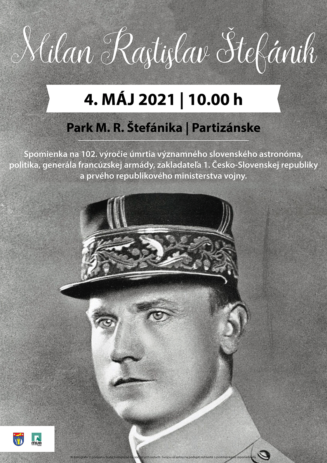 NOV - - - Spomienka na 102. vroie mrtia generla Milana Rastislava tefnika 2021 Partiznske